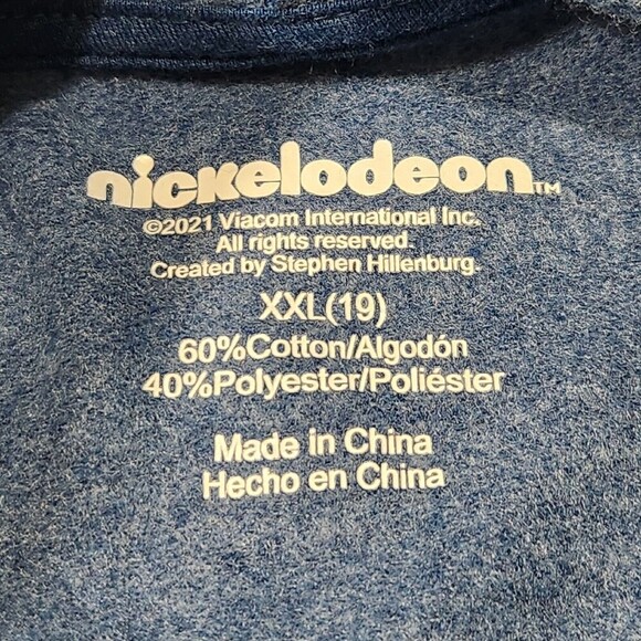 Spongebob Sweater unisex size XXL (19) Color Blue hoodie pocket - Picture 7 of 10